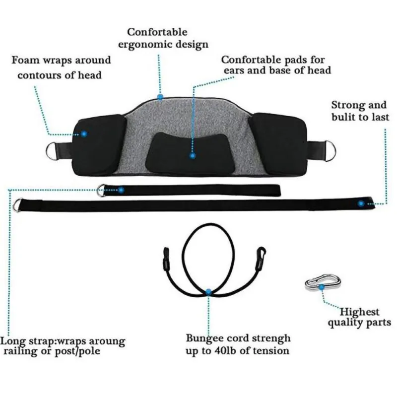 Прочный головной гамак портативный греноскоп шейный втягиватель для боли в шее