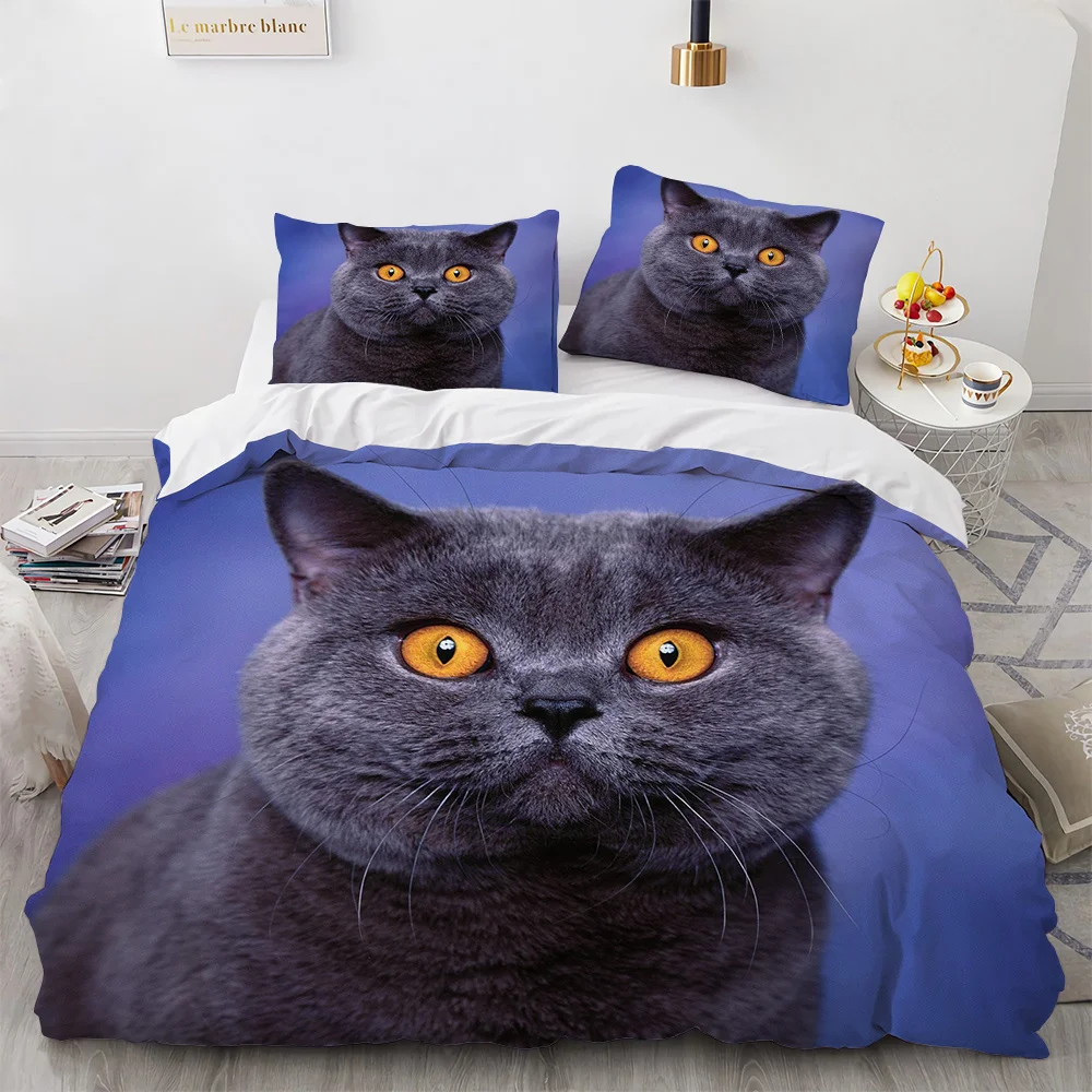 Fashion Black Cat Bedding Set For Bedroom Soft Bedspreads Comefortable Duvet Cover Quality Comforter Covers And Pillowcase 