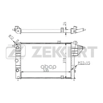 

Radiator OHL. DV. Opel Vectra a 88-zekkert art. mk-1264