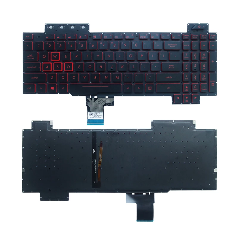 Teclado para Asus Rog Fx504 Fx504gd Fx504ge Fx504gm Fx80 Fx80gm Fx505 V170762hs1 0knr0661pru00 Zx80g Fx86 Fx705 us ru sp - Imagem 4