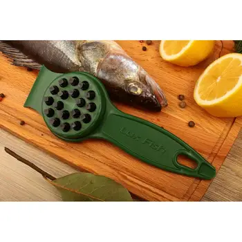 

Рыбочистка LuxFish со скребком зеленая оригинал Люксфиш для чистки рыбы, окуня, форели, щуки, лосося, карпа, судака в подарок