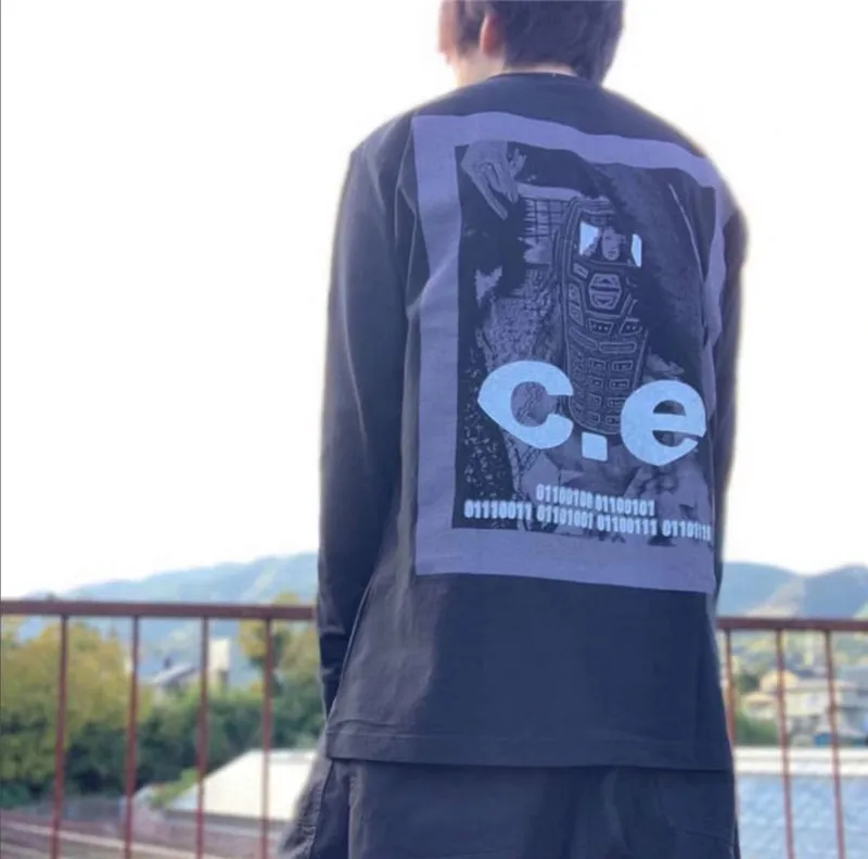 Cav Empt толстовка с круглым вырезом для мужчин и женщин с длинным рукавом C. E19AW толстовка с капюшоном