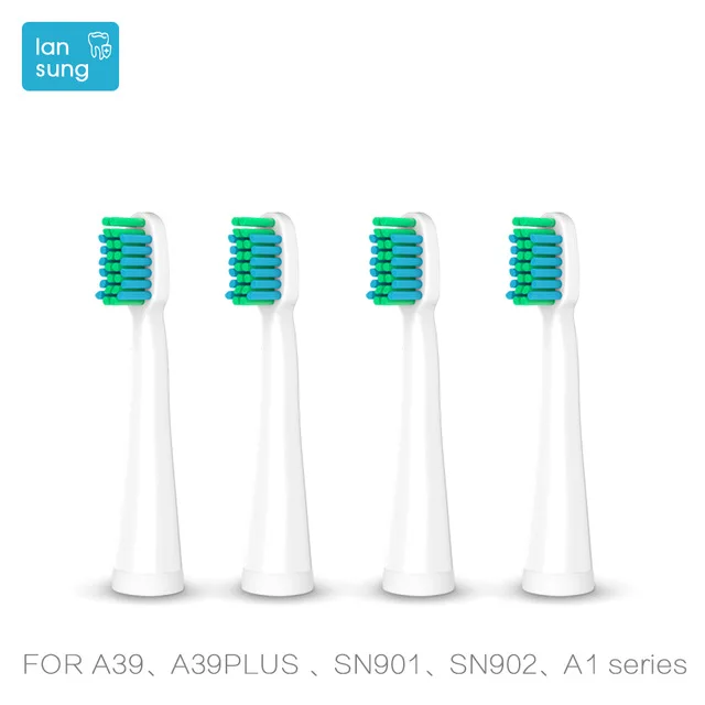 Lansung зубная щетка электрическая зубная щетка Sonicare перезаряжаемая электрическая зубная щетка Escova De Dente Eletrica гигиена полости рта щетка 4 - Цвет: 4 heads for U1