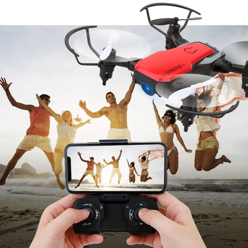 GW10 мини-Дрон 4CH g-сенсор широкоугольный объектив 0.3MP Wifi RC Дрон с режимом удержания высоты Безголовый складной Квадрокоптер с светодиодный