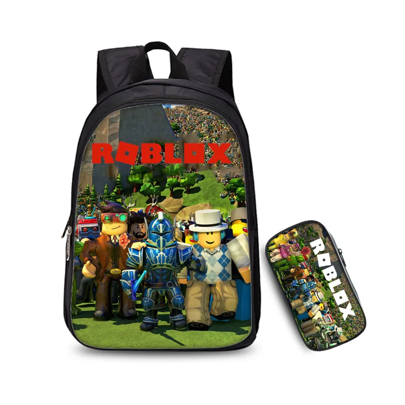 B 2 комплекта детских популярных игр Рюкзак mochila mujer новые школьные сумки для подростков мальчиков и девочек детский школьный рюкзак - Цвет: B