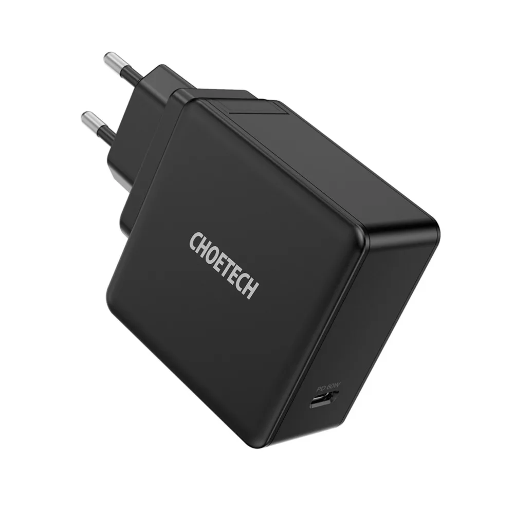 CHOETECH PD 60 Вт USB-C зарядное устройство для MacBook Pro/Воздушный iPad Pro samsung ASUS acer Dell зарядное устройство для планшета QC 3,0 для nintendo Switch