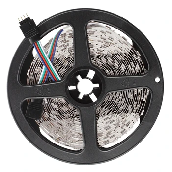 

5M 5050 SMD 300 RGB LED Strips Light Lamp 12V DC Decor+Mini 24 Keys Controller