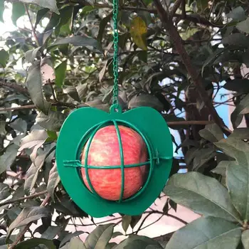 

NEW Bird Feeders Hanging Metal Iron Apple Bird Feeder Cage Ball Seed Feeder