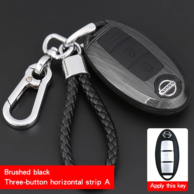 Applicabl toNissan sylphy T-trail Qashqai Teana Bluebird Tiida муранский автомобильный чехол для ключей с пряжкой силиконовый материал ударопрочный
