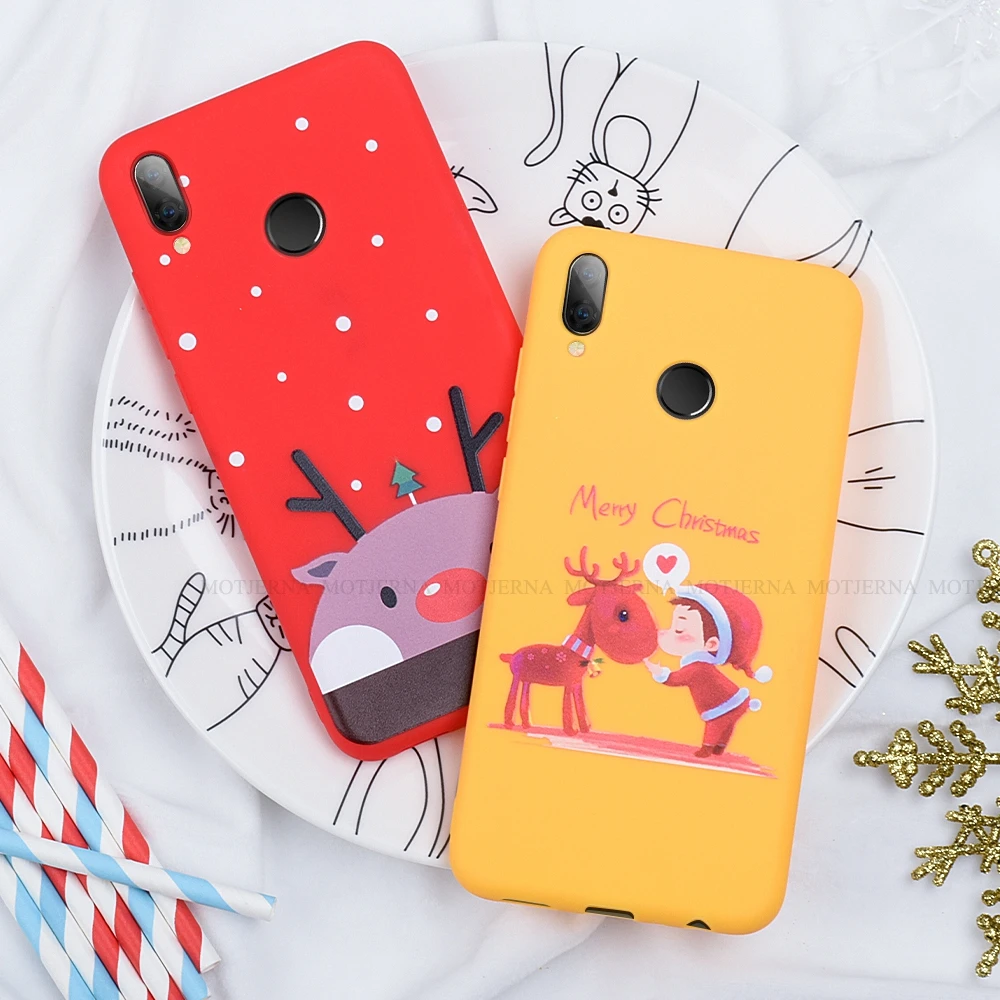 Чехол для телефона Xiaomi Redmi 7 Note 7 Pro K20 Pro Note 6 Pro, мультяшный Рождественский олень и снеговик, мягкий ТПУ чехол для телефона, подарок