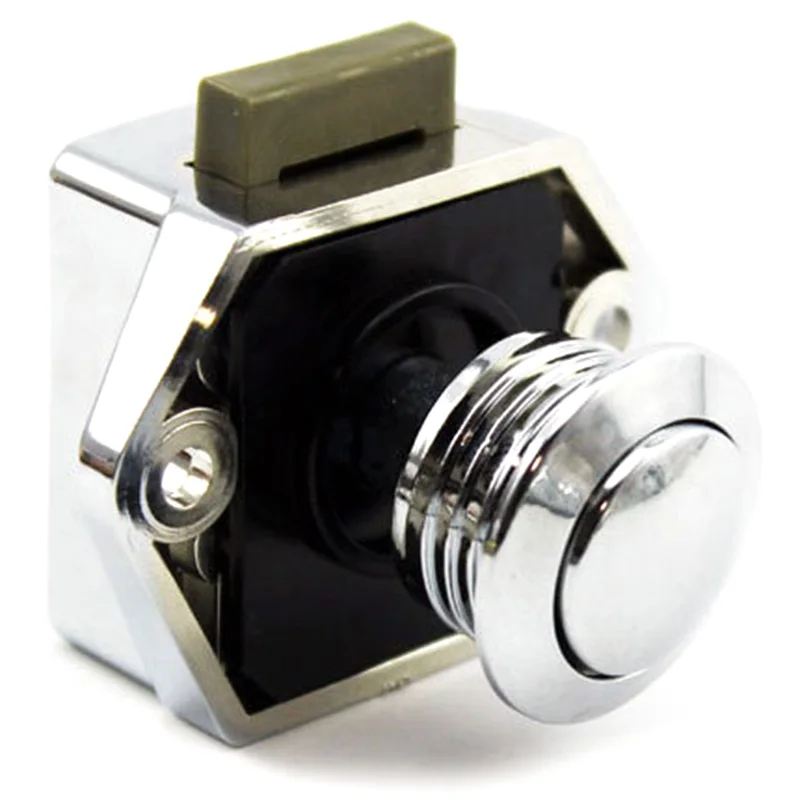 

Push Button Keyless Lock Latch Cupboard Caravan Lock for RV Drawer Cabinet Doors Thickness 15-27mm Pack of 20