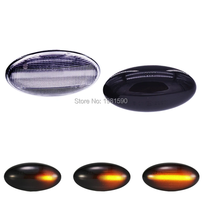 

LED dynamic turn signal light for Peugeot Partner Expert 1007 107 206 207 307 407 607 car side marker lamps