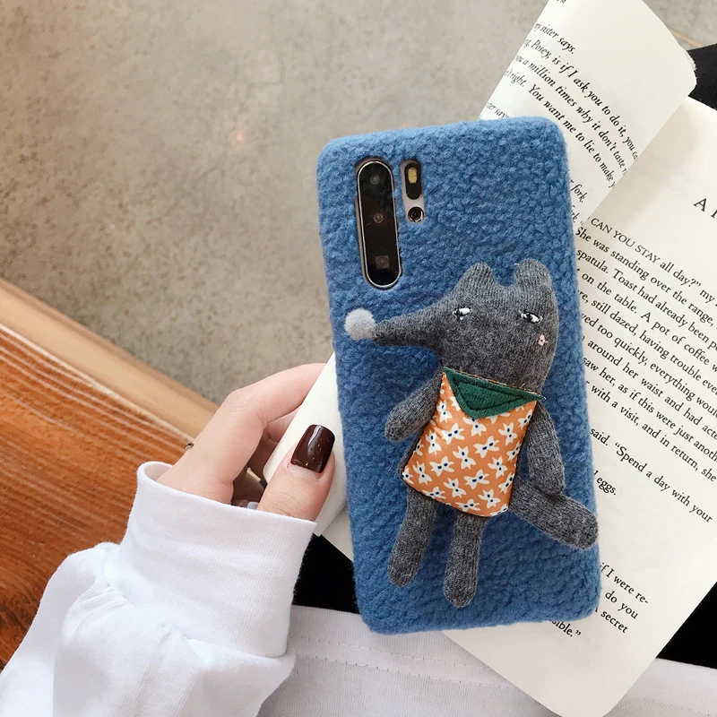 Пушистый мультяшный плюшевый чехол с лисой для iPhone 11 Pro Max X XR XS MAX чехол из мягкого ТПУ противоударный чехол для iPhone 7 8 6 6S Plus Капа чехол