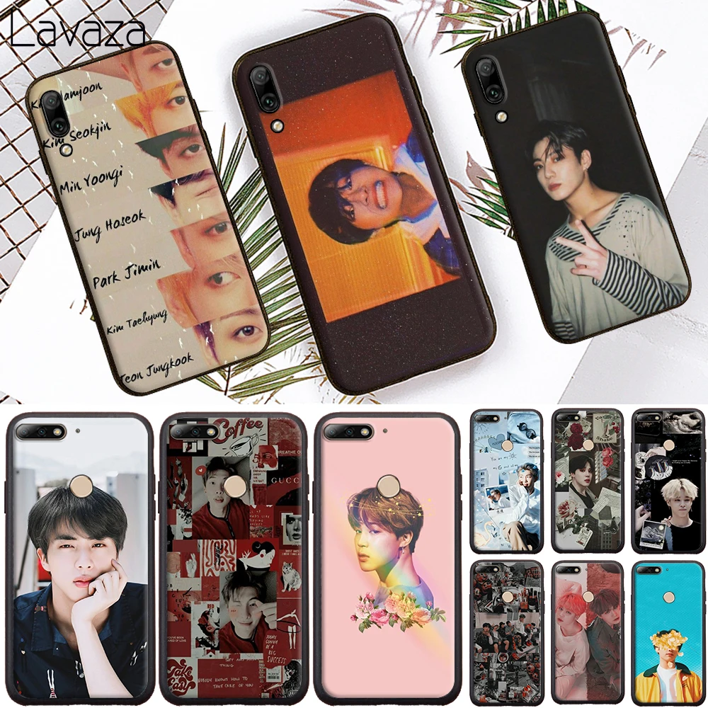 

KPOP Jin SUGA j-hope RM Jimin V JungKook Soft Case for Huawei Honor 6A 7A 8A 20 Pro 7C 8C 7 8X 8 9 10 lite 20S Note10 View 20