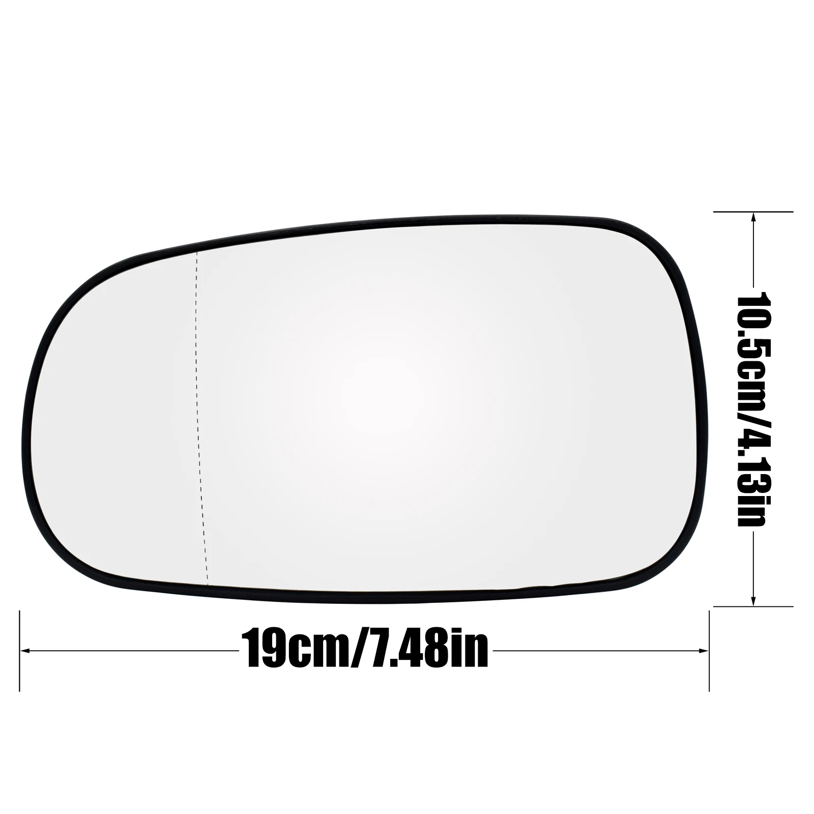 Für Saab 93 95 9-3 9-5 2003 - 2012 Links Rechts Fahrer Beifahrerseite Flügel Spiegel Glas beheizte Weitwinkel Rückansicht Rückspiegelplatte – Detail 1