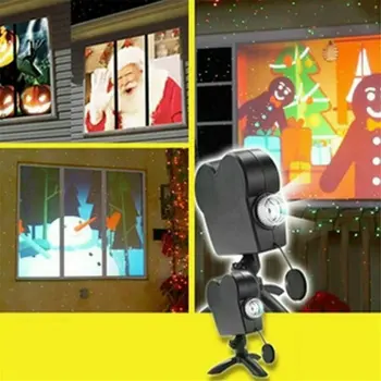 

Window Projector Film Festival Projection Lamp Halloween Christmas Holographic Projection Outdoor Garden Decoration