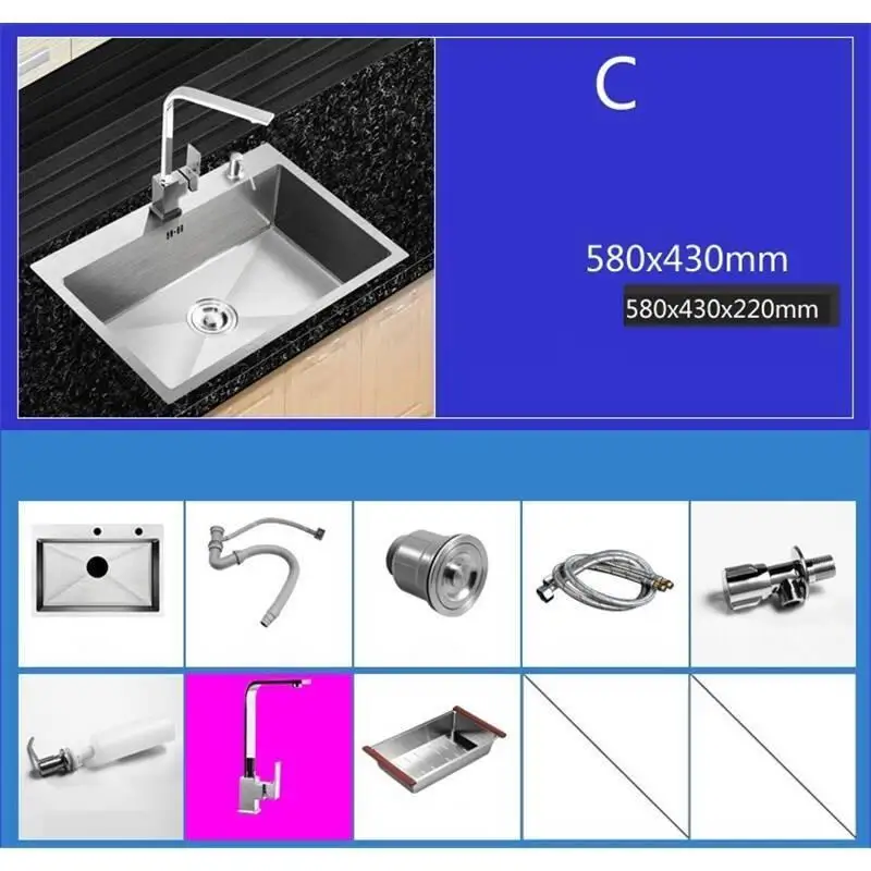 MODEL G Escurridor Umywalka Waschbecken портативный Lavandino Cucina Para De Cocina Lavabo Cuba Pia Cozinha Fregadero кухонная раковина - Цвет: MODEL G