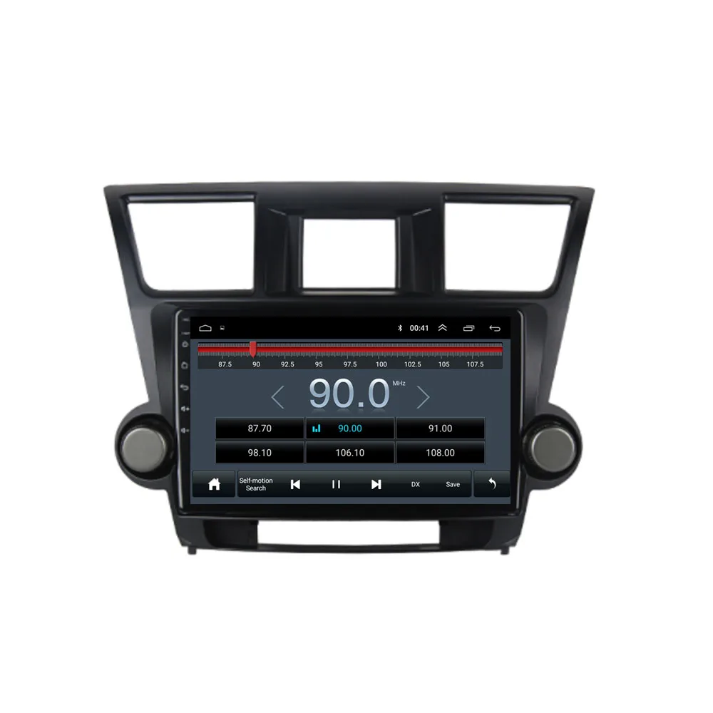 Четырехъядерный Android 8,1 подходит для TOYOTA Highlander 2009 2010 2011 2012 2013 мультимедийный стерео автомобильный dvd-плеер навигация gps радио