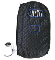 2021New Arrival bigger Black Portable Sauna Home Sauna Bath 2000W 4.2L Steam bath Sauna Box Easy to fold And store Ease Insomnia