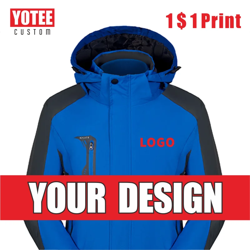 Уличная Толстая куртка YOTEE высокого качества с логотипом компании утолщенная