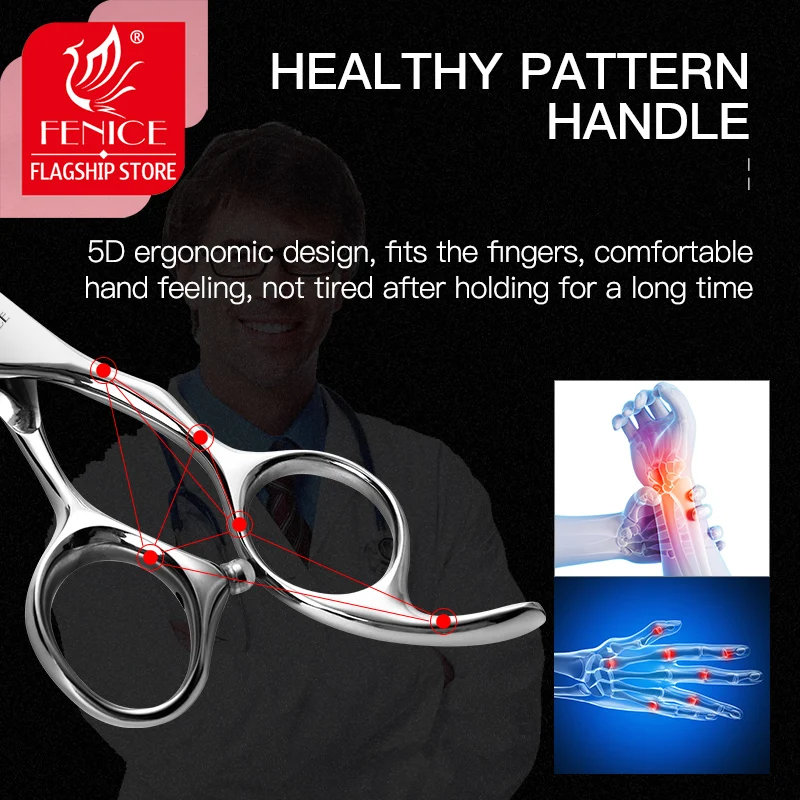 Dog Grooming Scissors Fenice Pet hair thinning Scissors 7.0 7.5 inch Professional Japan 440c shears for dog grooming cutting