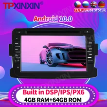 Android 10 PX6 Car Radio For Renault Duster 2012 - 2016 Multimedia Video Recoder Player Navigation GPS Accessories Auto 2din dvd