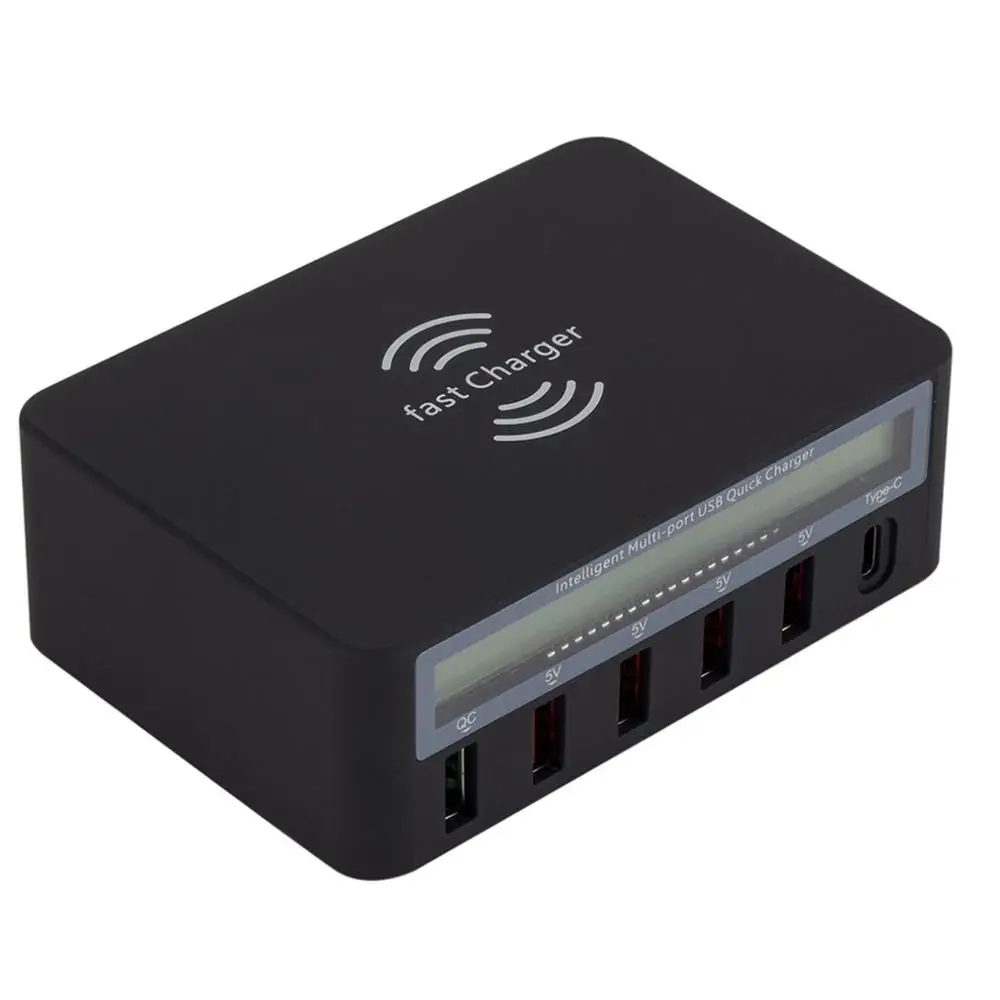 Быстрая зарядка многоразъемное Зарядное устройство USB несколько устройств зарядка 50 Вт смарт Быстрая зарядка USB зарядное устройство для iPhone для xiaomi
