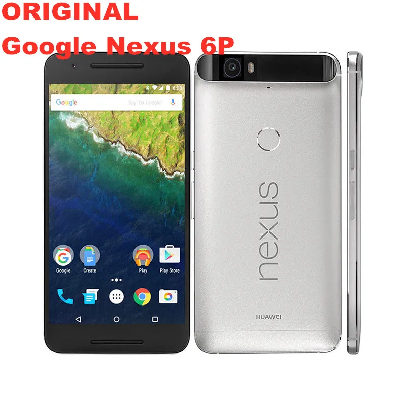 Google Nexus 6P 4G LTE мобильный телефон Android 6,0 5," ips 2560X1440 3 Гб ram 128 ГБ rom отпечаток пальца NFC МП