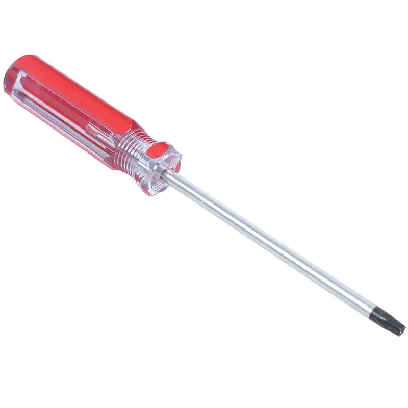 

Top- 2 Pcs Red Clear Antislip Handle 4mm Magnet Tip T25 Security Torx Screwdrivers