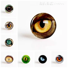 Animal Eyes Dragon Snake Owl Cat Tiger Eyes Glass Cabochon 25MM Handmade Jewelry Supply for DIY Necklace Bracelet