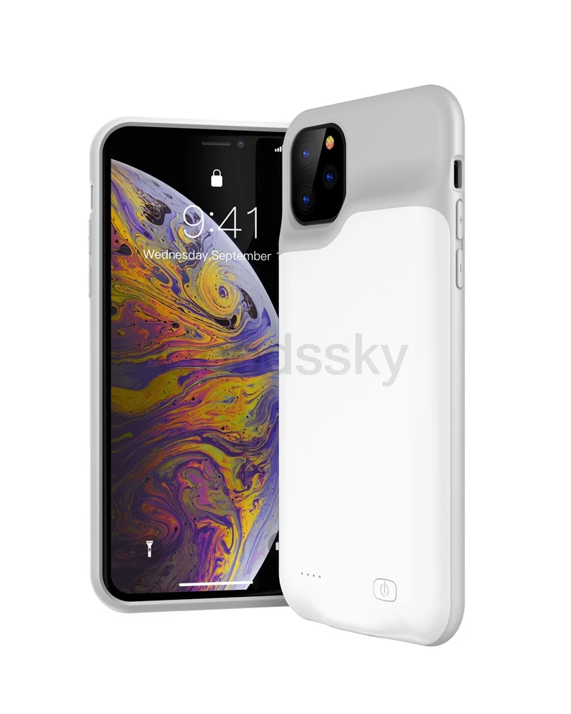Тонкий Силиконовый противоударный чехол для зарядного устройства s для iPhone 11 Pro Max power Bank чехол для внешнего зарядного устройства чехол для iPhone 11