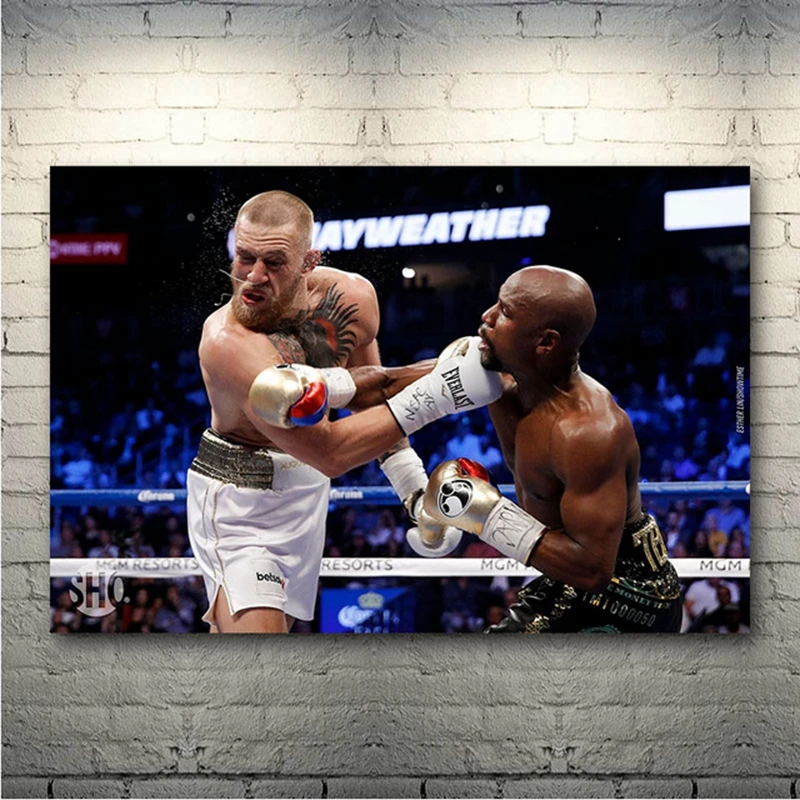 Hd Печатный Conor McGregor мотивационный боксерский холст живопись постер дюймовая