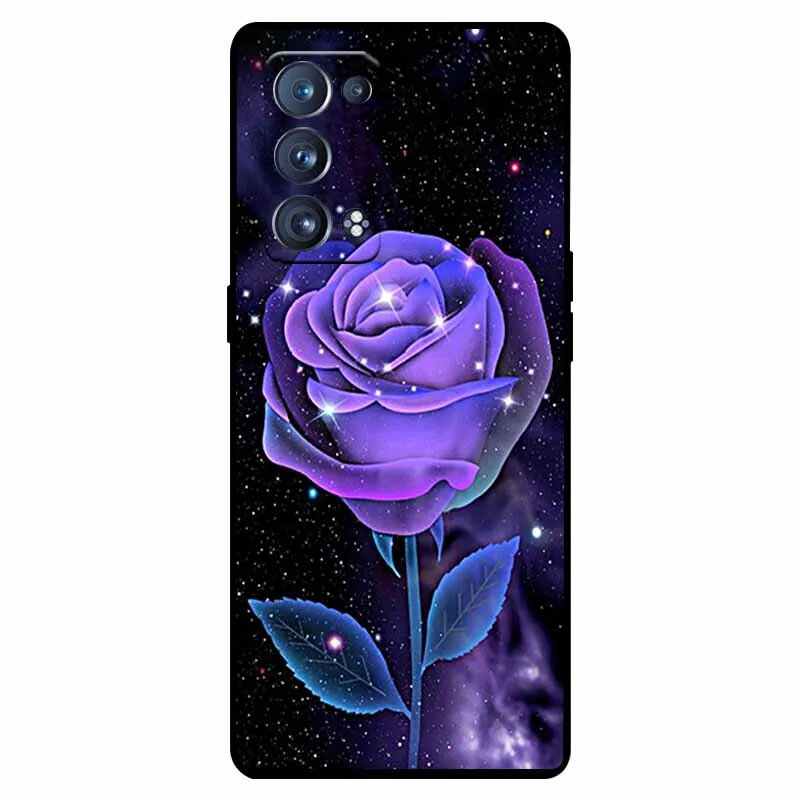 Shockproof Soft Silicone TPU Back Cover for Oppo Reno 6 Pro 5G - Cute and Durable