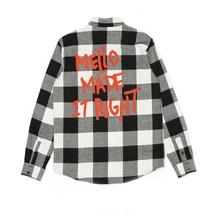 MELLO сделали это правильно, на пуговицах, MARSHMELLOElectronic Syllable Periphery, клетчатая рубашка с длинным рукавом EDM, Топ 100, одежда для диджея