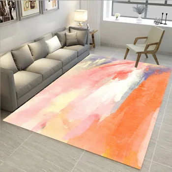 

Nordic Style Carpet Rectangle Color Non-slip Water Proof Wear-resisting Children Crawl Large Area Mat Living Room Sofa Bedside