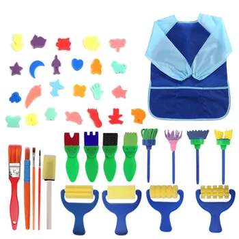 

Children's Seal Paint Graffiti Sponges for Kids 42 PCS of Fun Paint Brushes Kids Crafts Kids Arts and Crafts Drawing Toys Set
