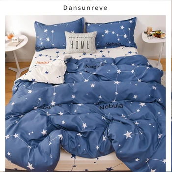 

Dansunreve bedding set geometric/galaxy duvet cover set pastoral style bed linen sheethome bedding 2020