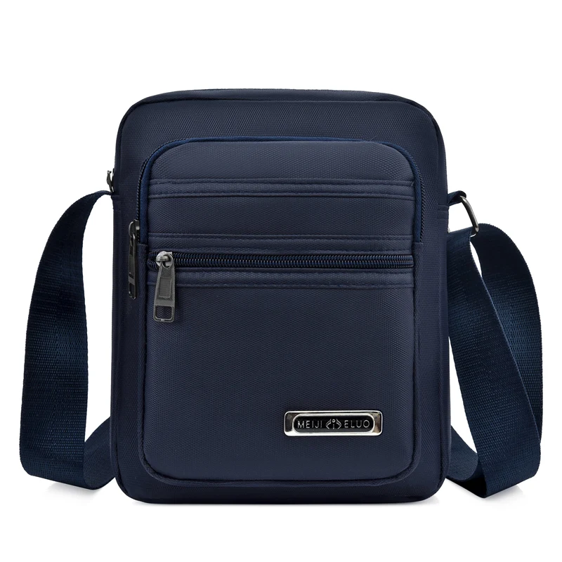 Man Nylon Shoulder Bag Messenger Bag Casual Waterproof Nylon Zipper Pocket Handbag Fashion Tote Travel Male Crossbody Bags