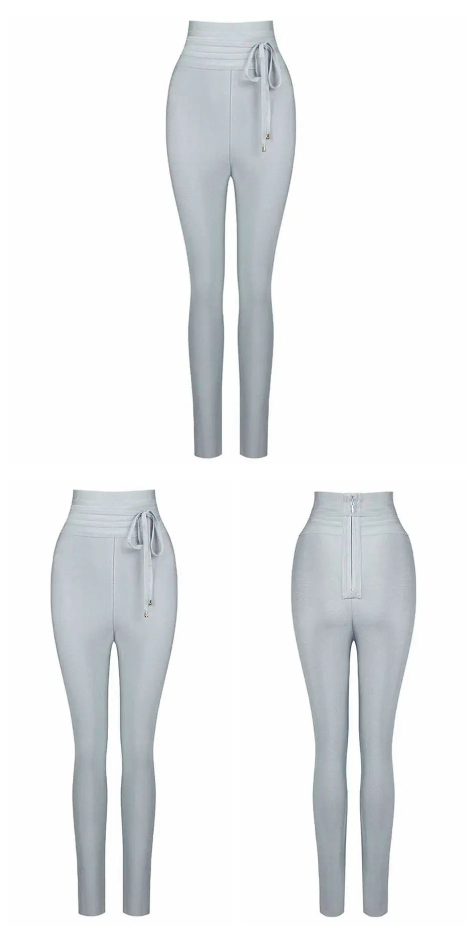 2021 Summer New Women Pants Sexy Strappy Pants Elegant High Waist Full Length Pencil Pants Celebrity Club Party Vestidos