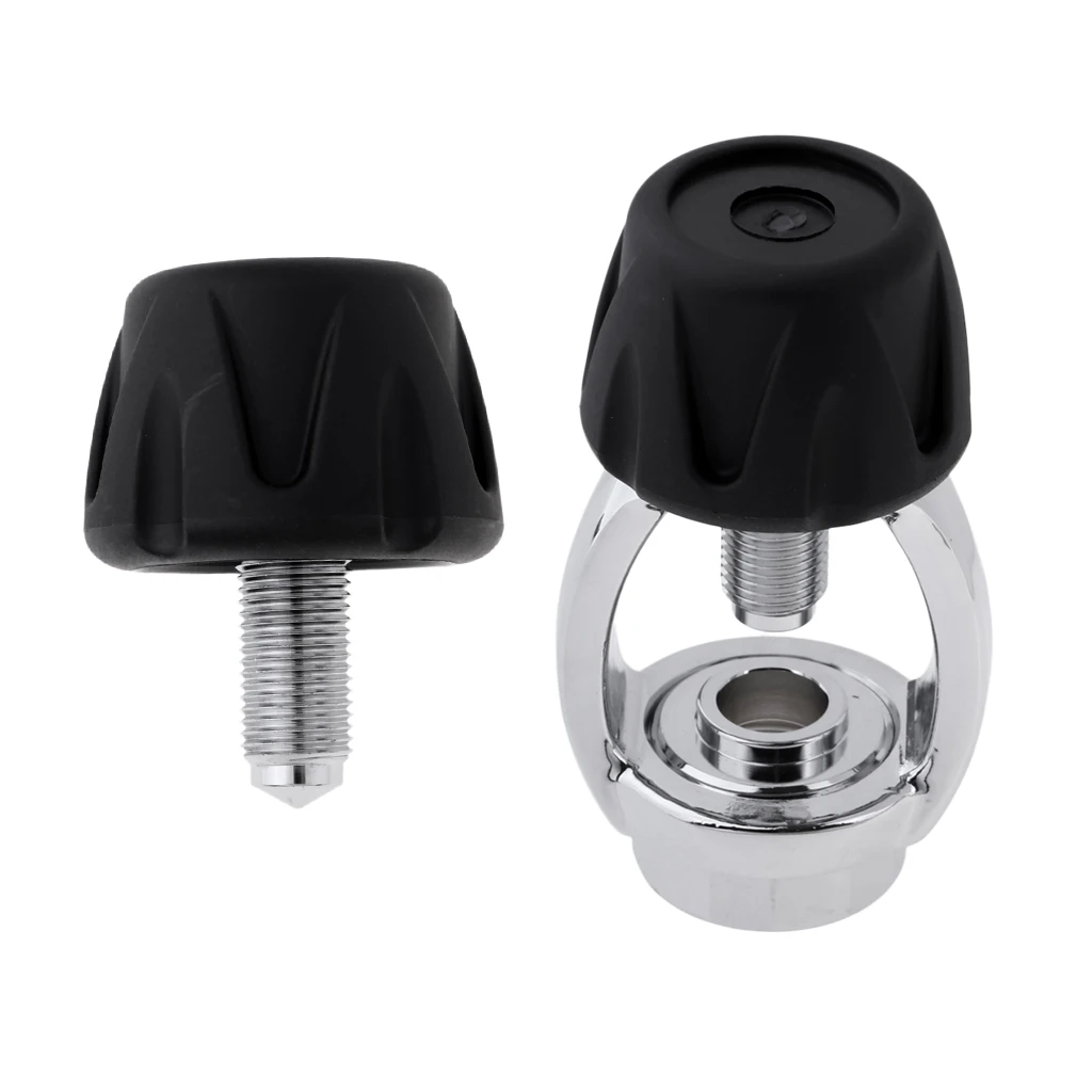 Scuba Diving DIN To Yoke 1st Stage Regulator Convertor Adaptor & Spare Cap