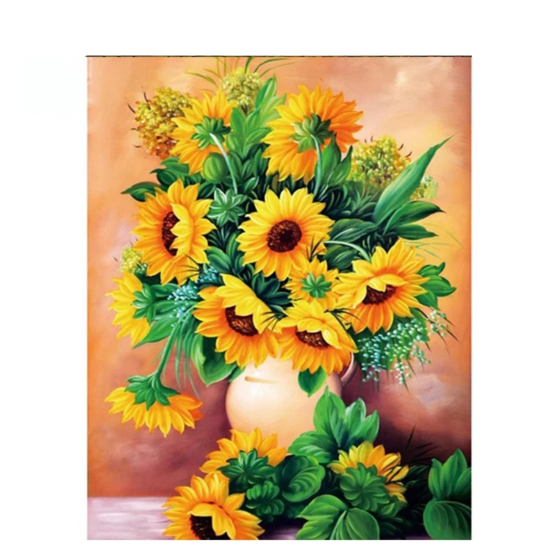 

GATYZTORY 5d DIY Diamond Painting Sunflower Accessories Mosaic Embroidery hobby Picture Rhinestone Pattern Home Decor