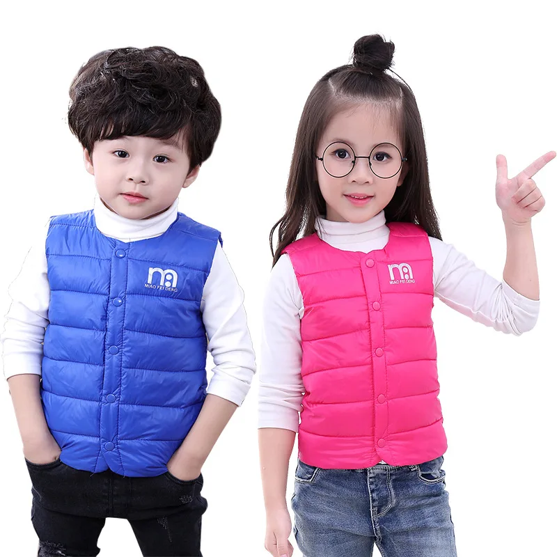 Г., стиль, детский пуховый хлопковый жилет средней длины для маленьких мальчиков и девочек, модная детская одежда на осень и зиму, легкий W