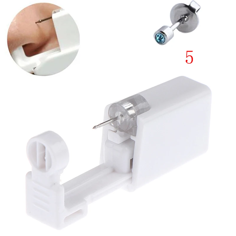 

Body Jewelry 1 Units Disposable Safe Sterile Piercing Unit For Nose Studs Piercing Gun Tool Machine Kit Stud Earring