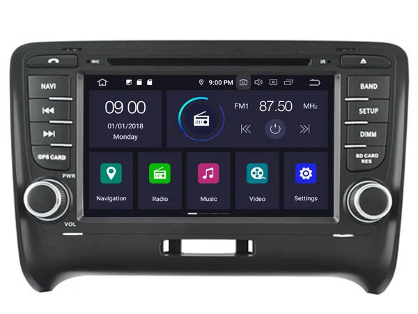 NaweiGe 7 дюймов Android Восьмиядерный 9,0 PX5 4+ 32 ГБ Автомобильный dvd для Audi TT 2006- Авторадио автомобильный мультимедийный плеер Автомобильный стерео плеер