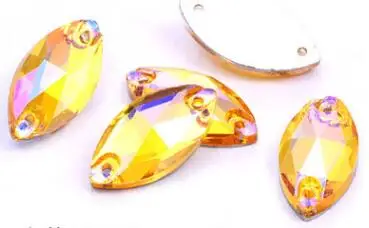 golden yellow AB Стразы для руля свободные пришивные стразы сумка для одежды обувь Швейные аксессуары DIY ремесла ZZ054 - Цвет: golden yellow AB