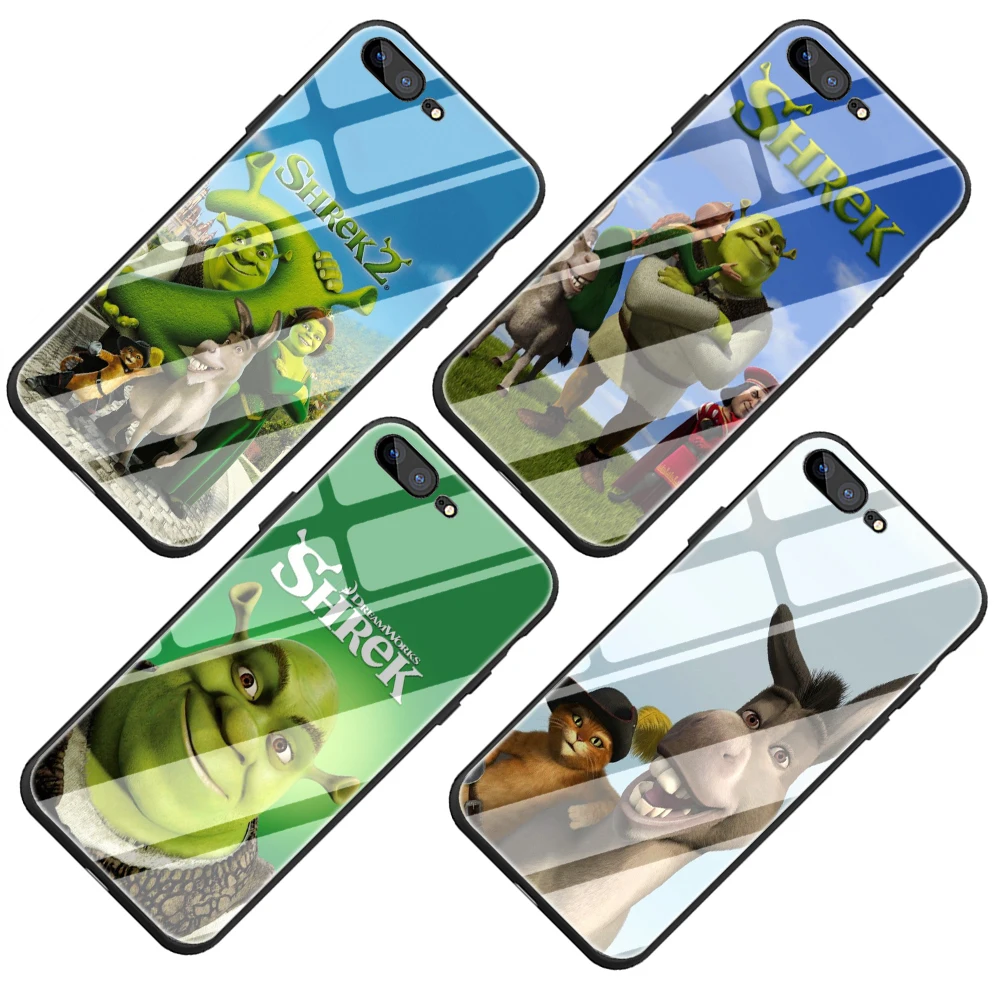 Чехол Shrek the Third из закаленного стекла для iPhone 5 5S 6 6s Plus 7 8 Plus X XR XS 11 Pro Max