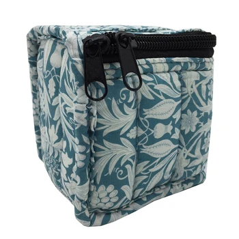 

9 Grids Cosmetics Zipper Storage Bag Carrying Shockproof Essential Oil Box Odorless Travel Accessory Sub Bottle Protective Case