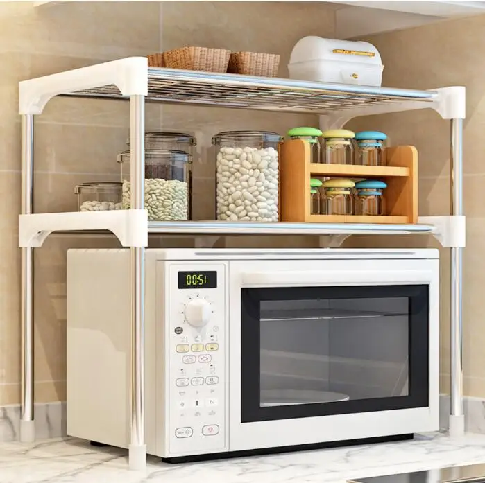 

Полка для микроволновой печи, кухонная полка, стеллаж для хранения специй, стеллаж для кухни, органайзер для ванной, полка для книг, обуви