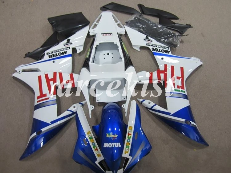 4 подарки мотоциклетный обтекатель abs набор подходит для Yamaha Yzf R1 2002 2003 YZF1000 R1 02 03 Полный обтекатели комплект на заказ бесплатно синий глянцевый