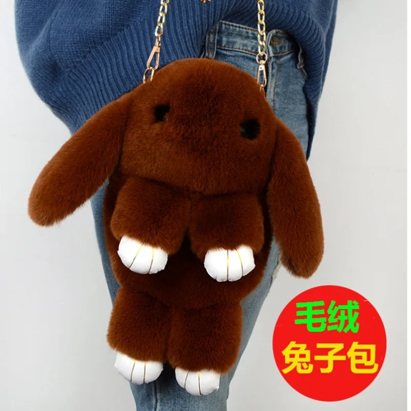 Plush Faux Backpack South Korea Bunny South Korea Toy Rex Rabbit Lop Mashimaro Pp Cotton Bag Shoulder Single Shoulder